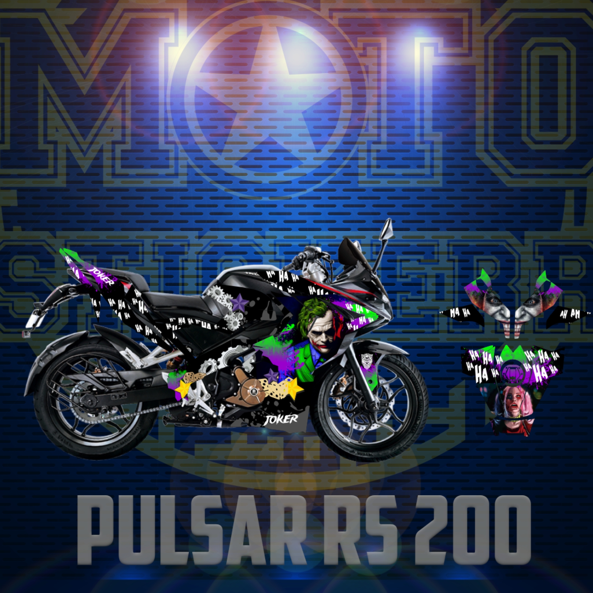 RS 200 STİCKER SET resmi