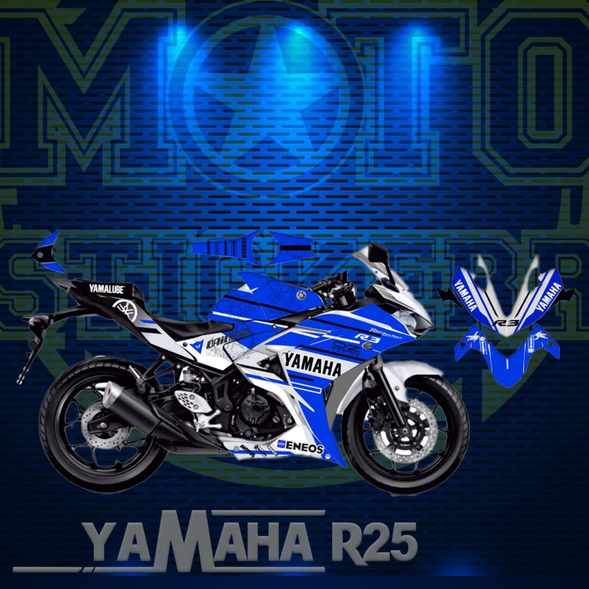 R25 STİCKER SET (2014-2018) resmi