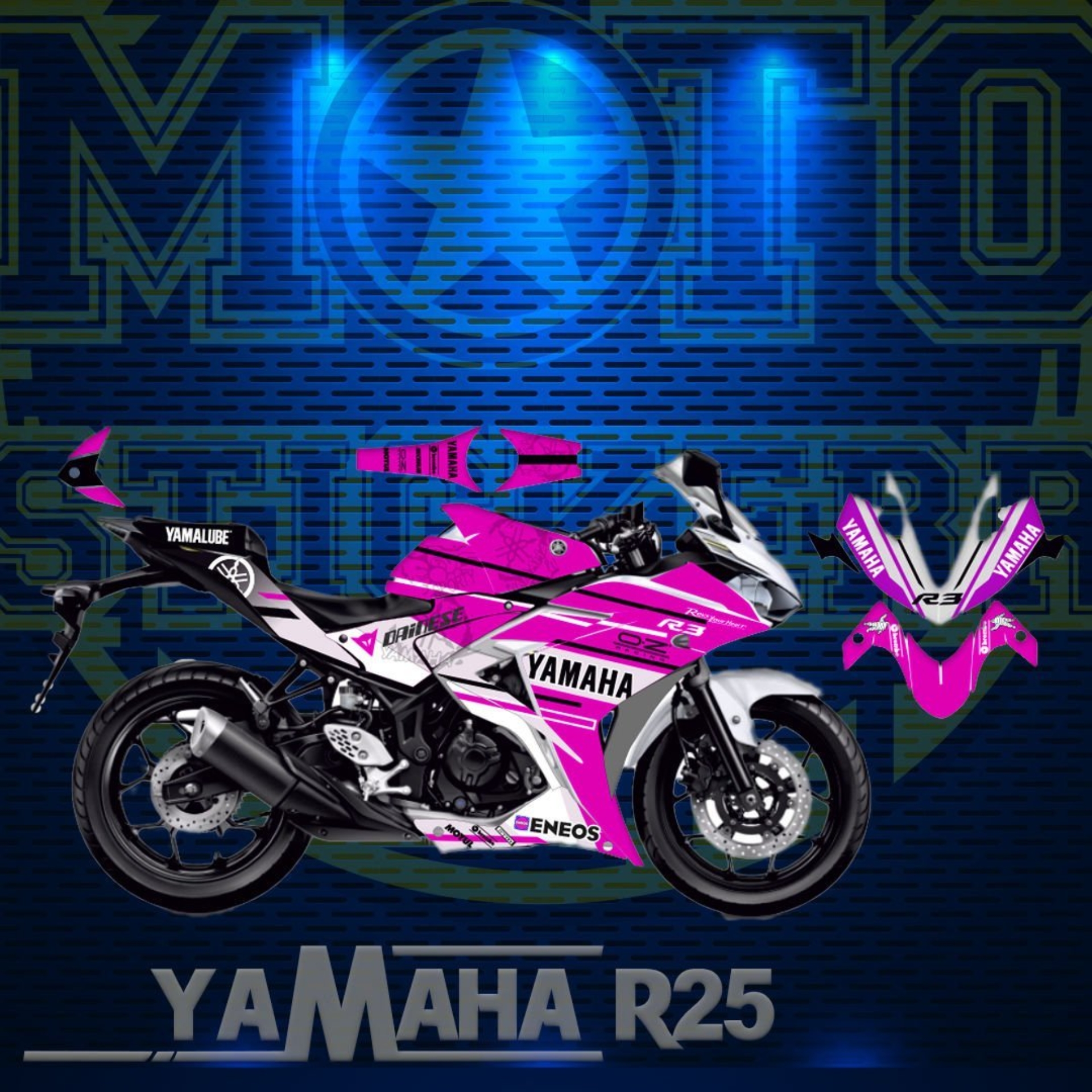 R25 STİCKER SET (2014-2018) resmi