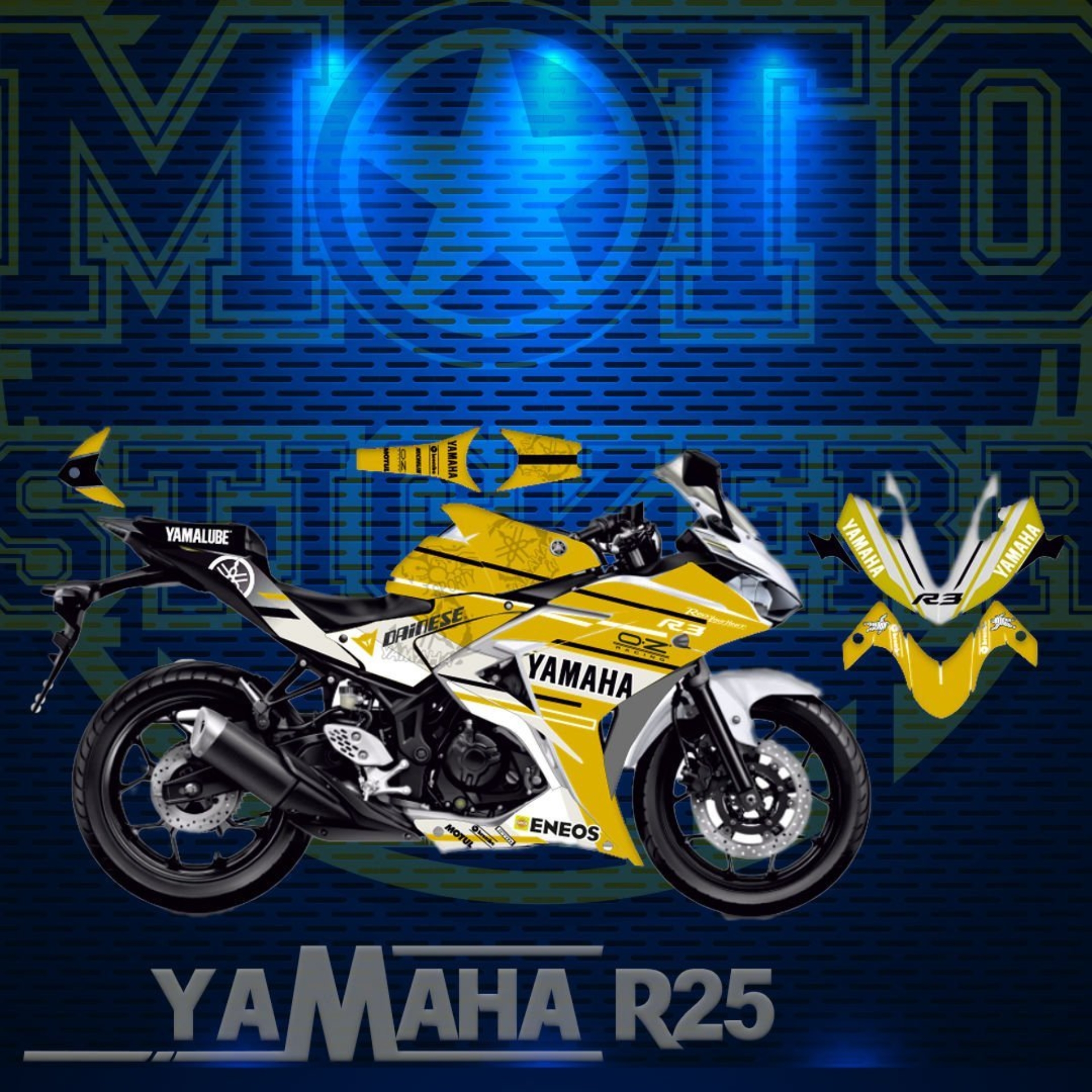 R25 STİCKER SET (2014-2018) resmi