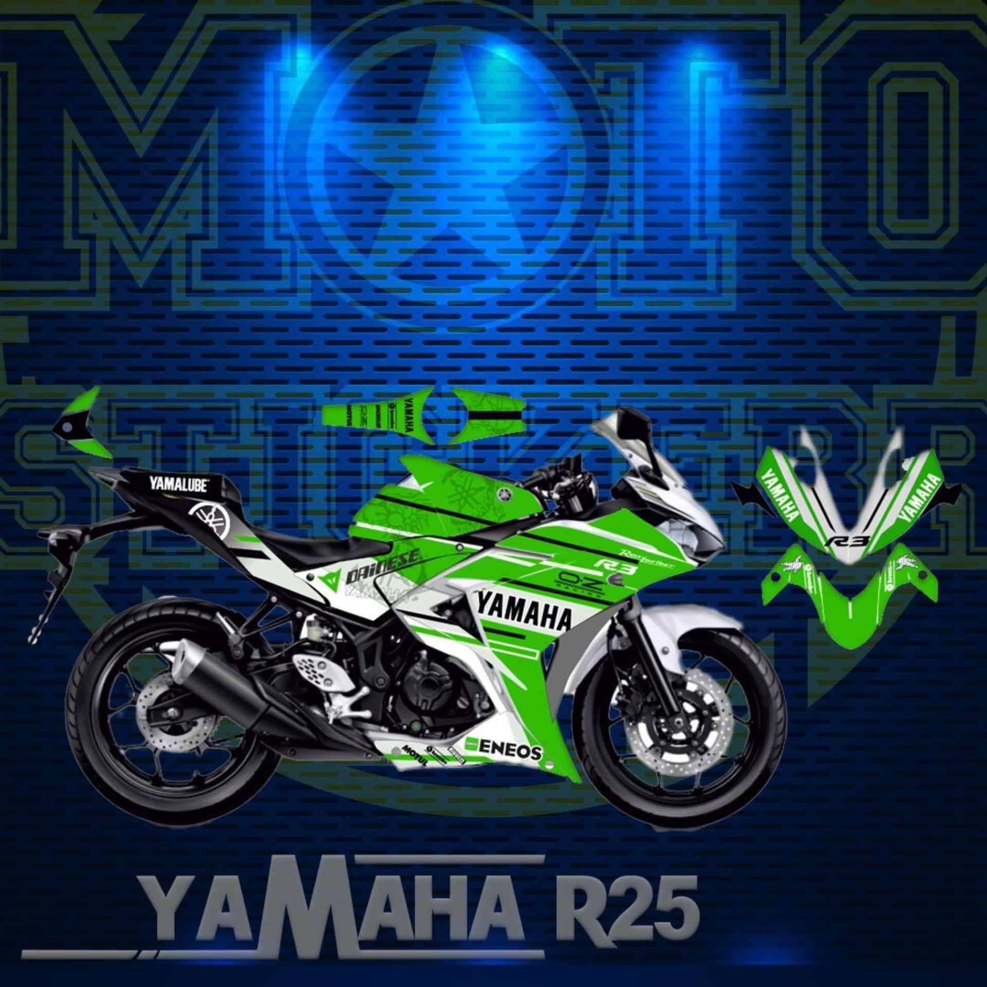 R25 STİCKER SET (2014-2018) resmi