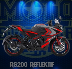 RS 200 BÖLGESEL KIRMIZI STİCKER SET resmi