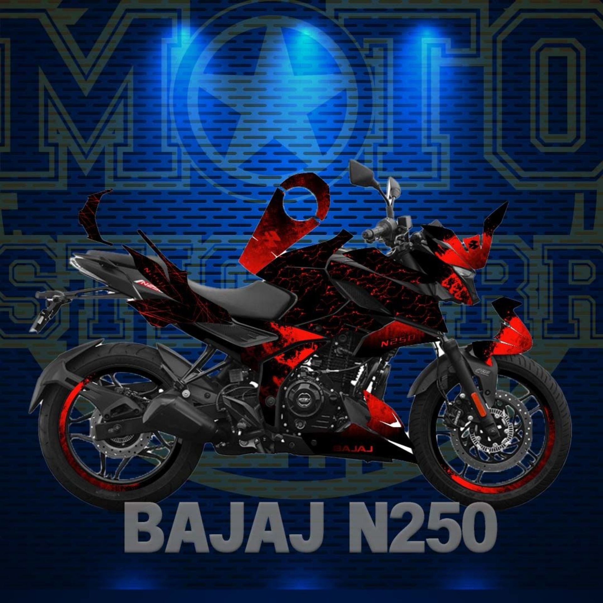 BAJAJ N250 STİCKER SET resmi