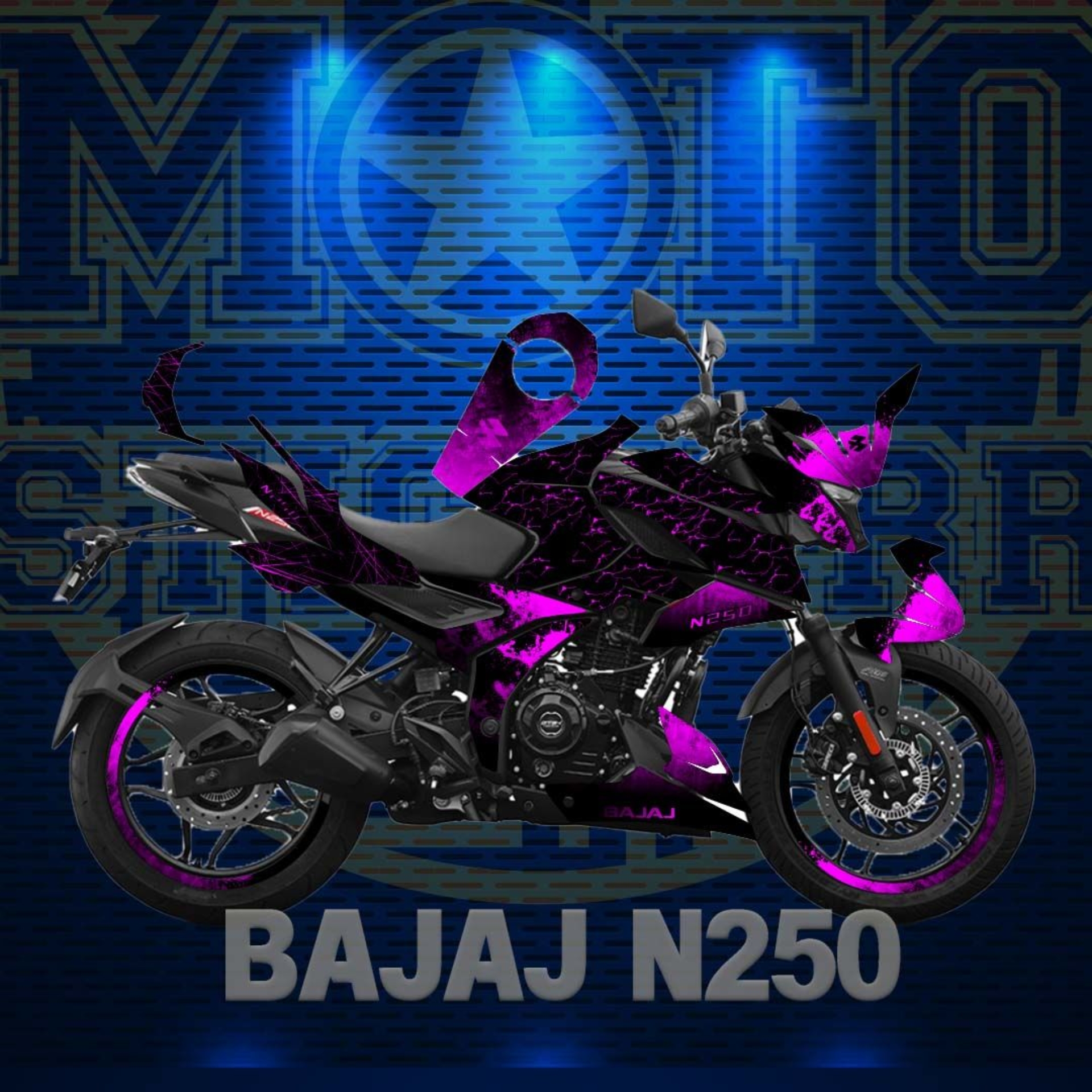 BAJAJ N250 STİCKER SET resmi