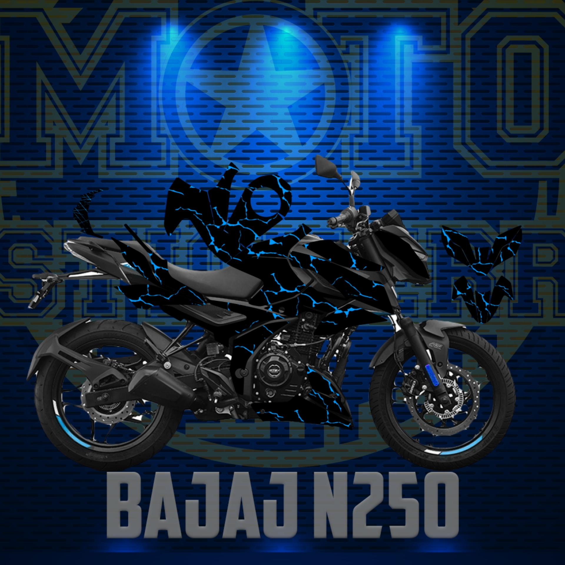 BAJAJ N250 STİCKER SET resmi