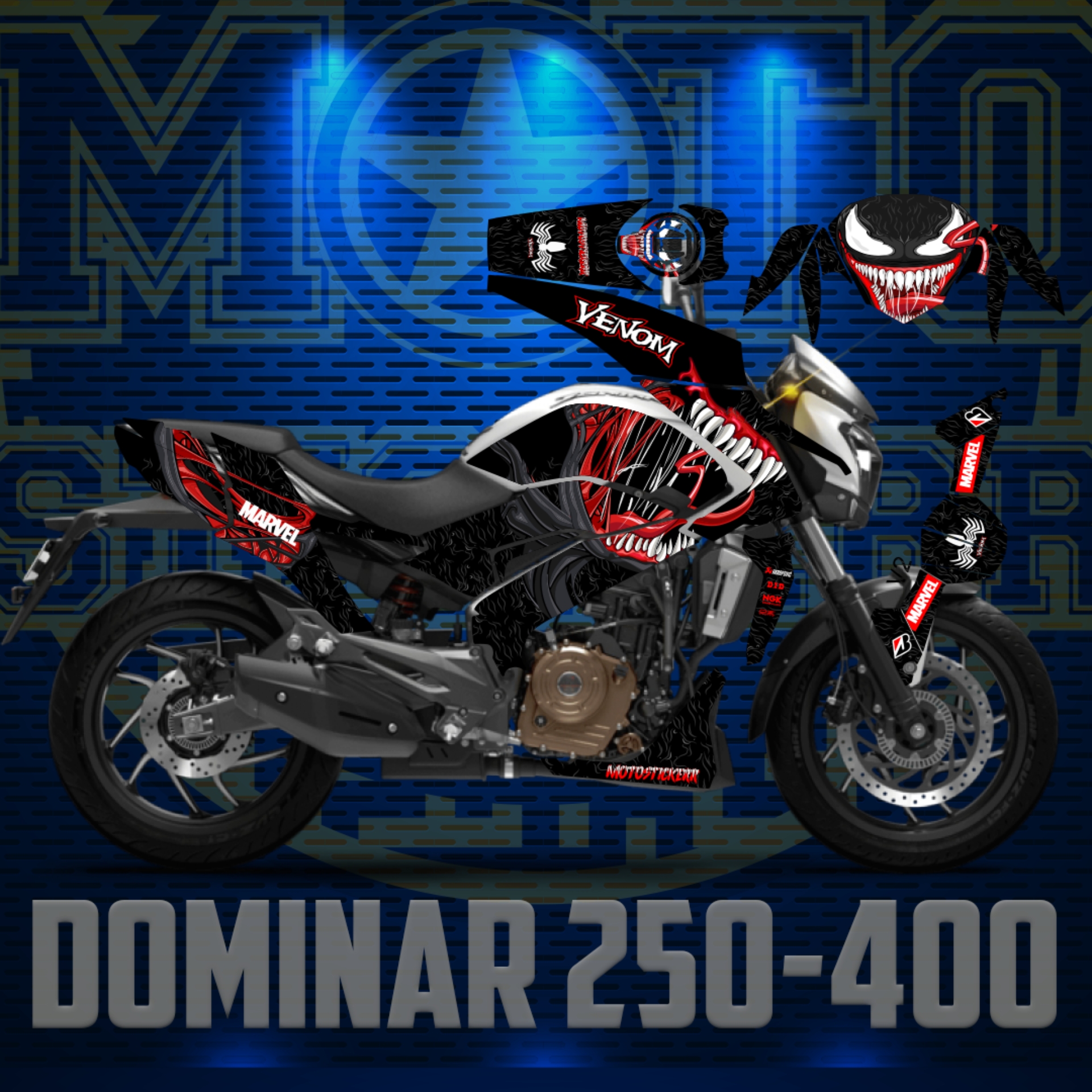 BAJAJ DOMİNAR (250-400) STİCKER SET resmi
