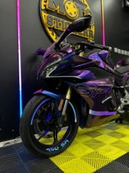 CF MOTO 450SR MIDNIGHT PURPLE STİCKER SET resmi