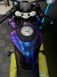 CF MOTO 450SR MIDNIGHT PURPLE STİCKER SET resmi