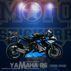 YAMAHA R6 STİCKER SET resmi