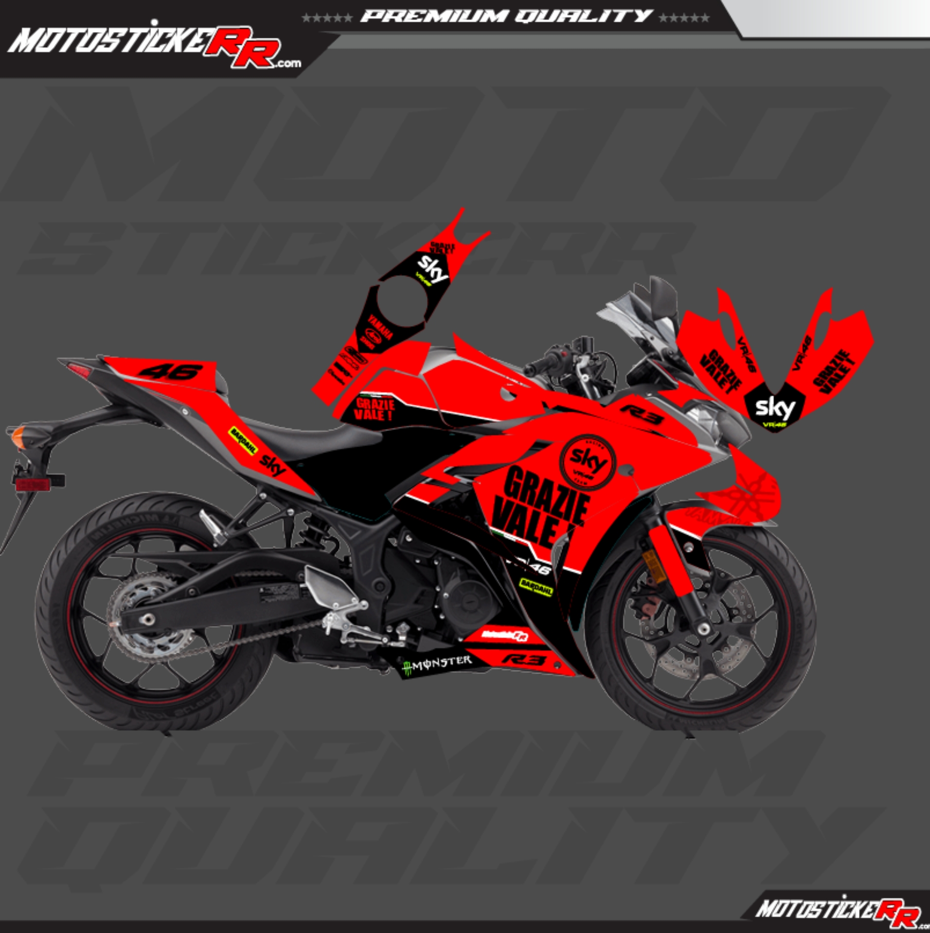 R25 STİCKER SET (2014-2018) resmi