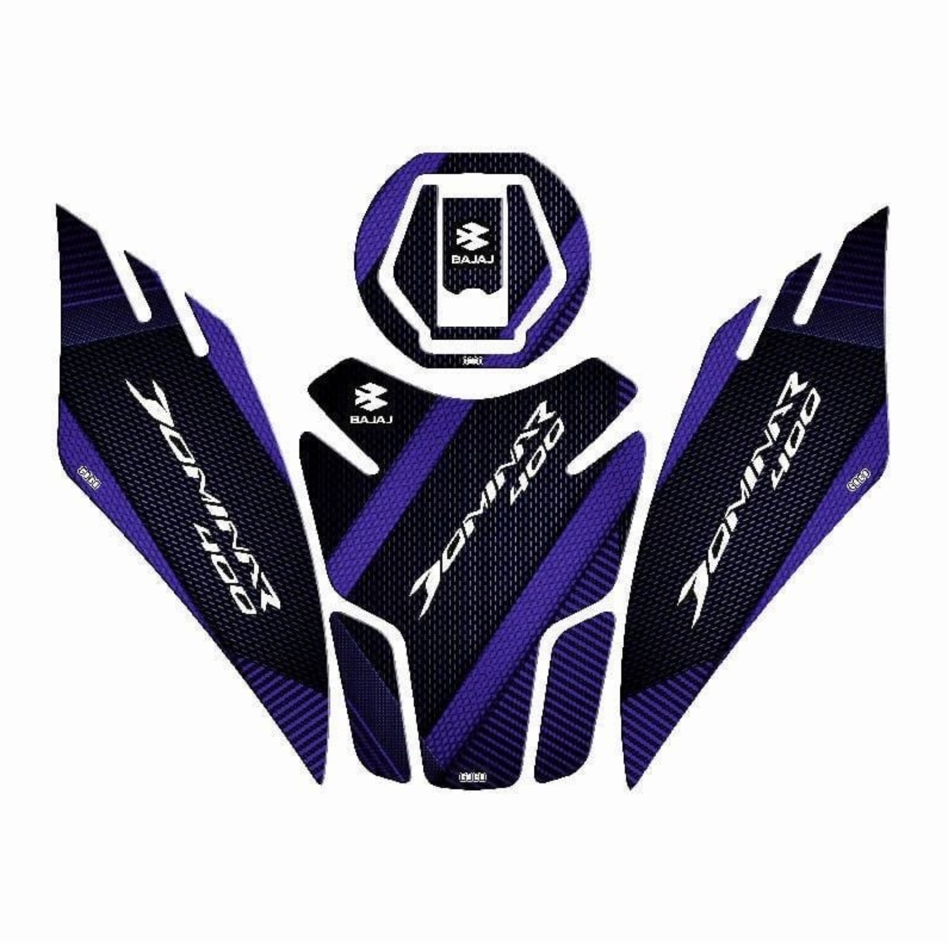 BAJAJ DOMiNAR 400 2017 - 2024 UYUMLU Tank Pad Set 002 resmi