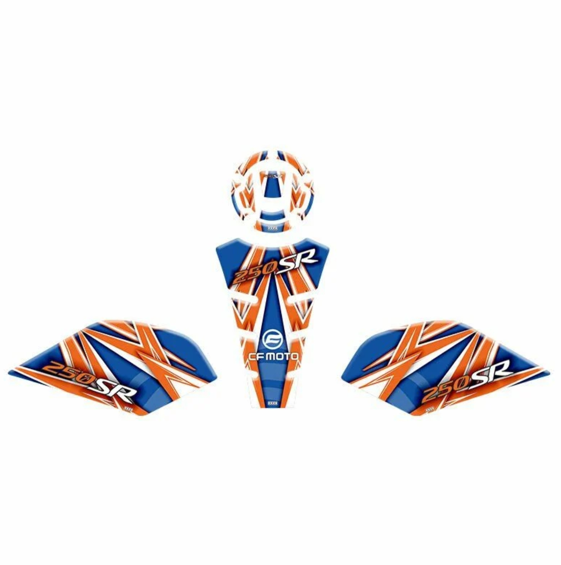 CF MOTO 250 SR 2020 - 2024 UYUMLU TANK PAD SET 008 resmi