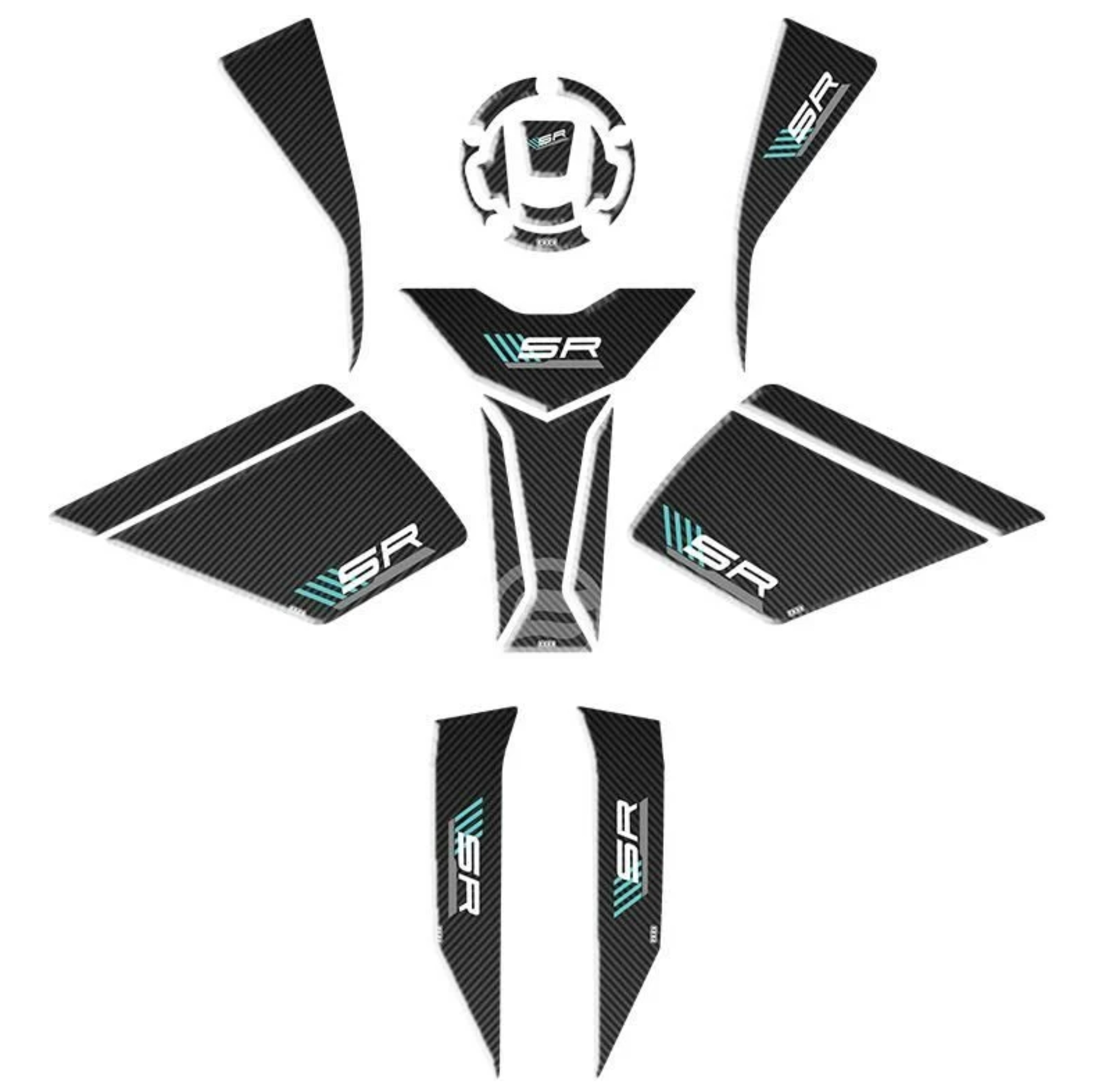 CF MOTO 450 SR 2023 - 2024 UYUMLU FULL TANK PAD SET 001 resmi