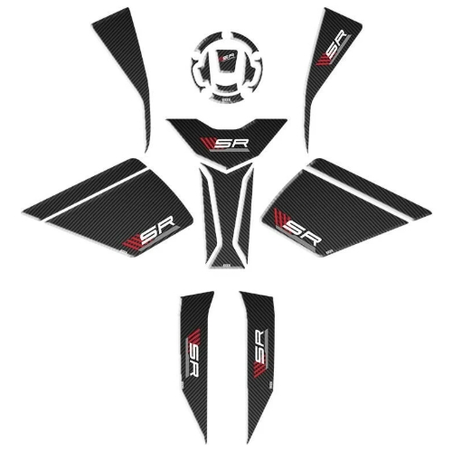 CF MOTO 450 SR 2023 - 2024 UYUMLU FULL TANK PAD SET 002 resmi