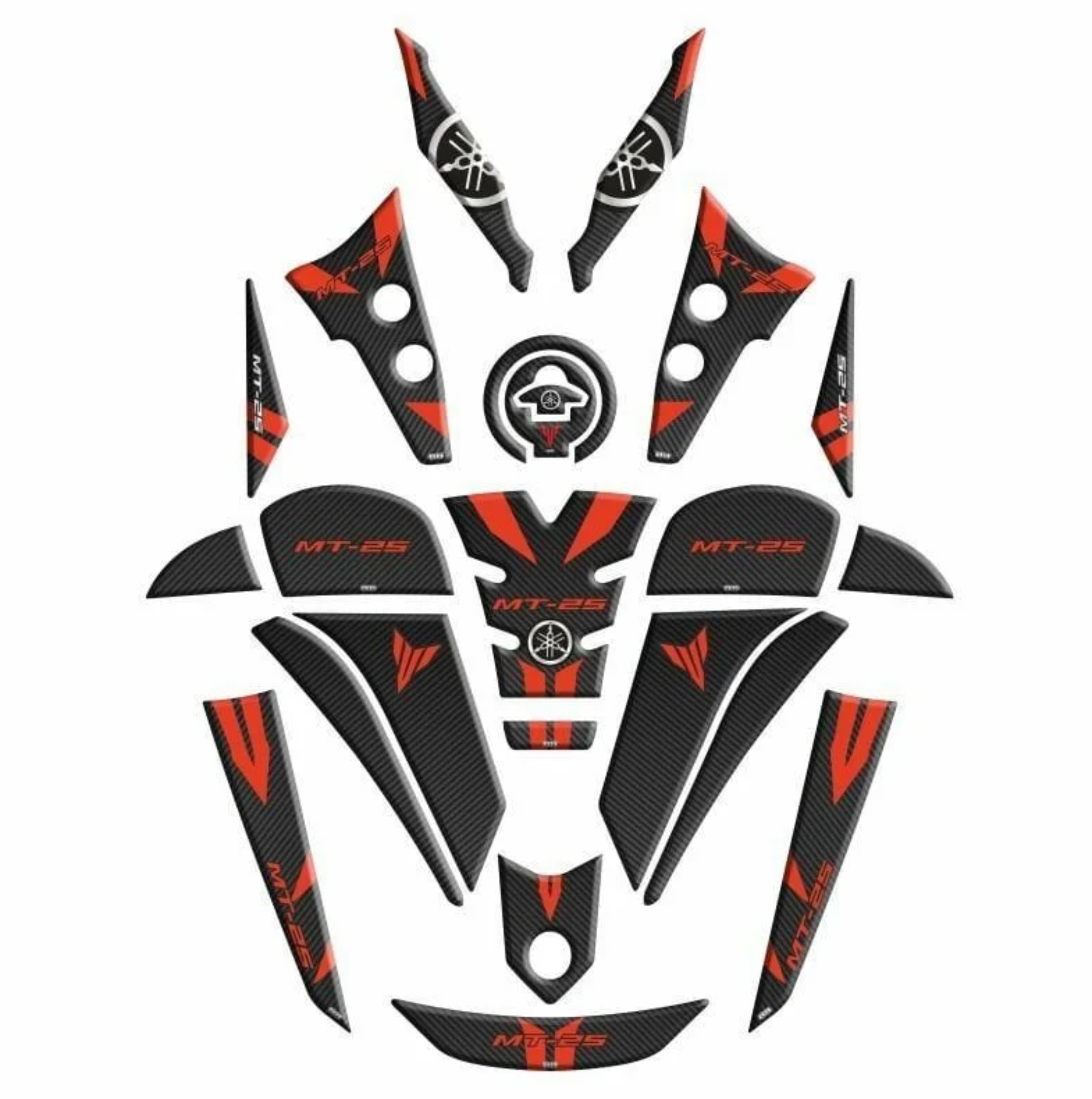 YAMAHA MT25 2020 - 2024 UYUMLU FULL TANK PAD SET 01 resmi