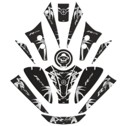 YAMAHA R25 2019 - 2024 UYUMLU TANK PAD SET 007 resmi