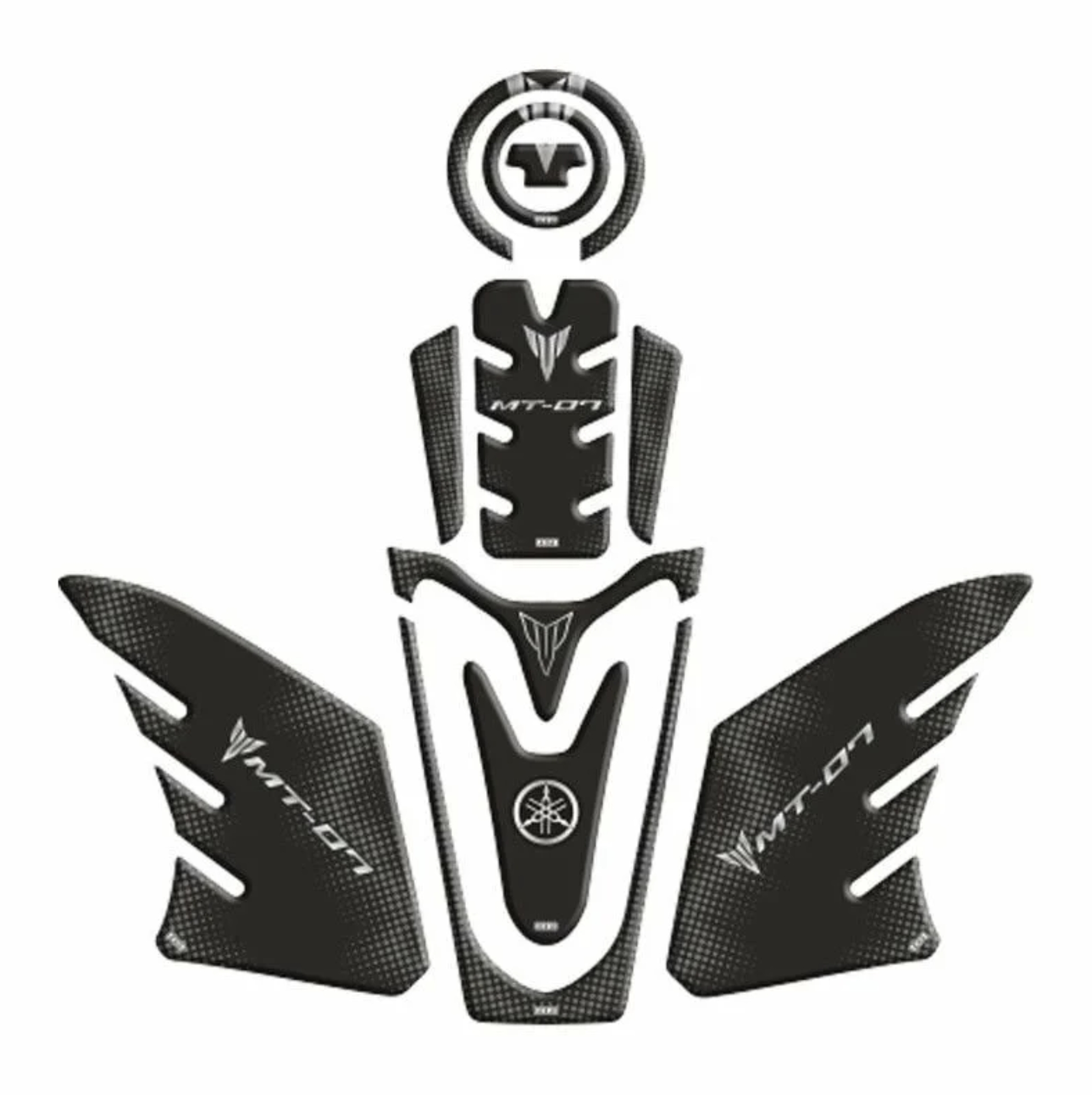 YAMAHA MT07 2021 - 2024 UYUMLU TANK PAD SET 004 resmi