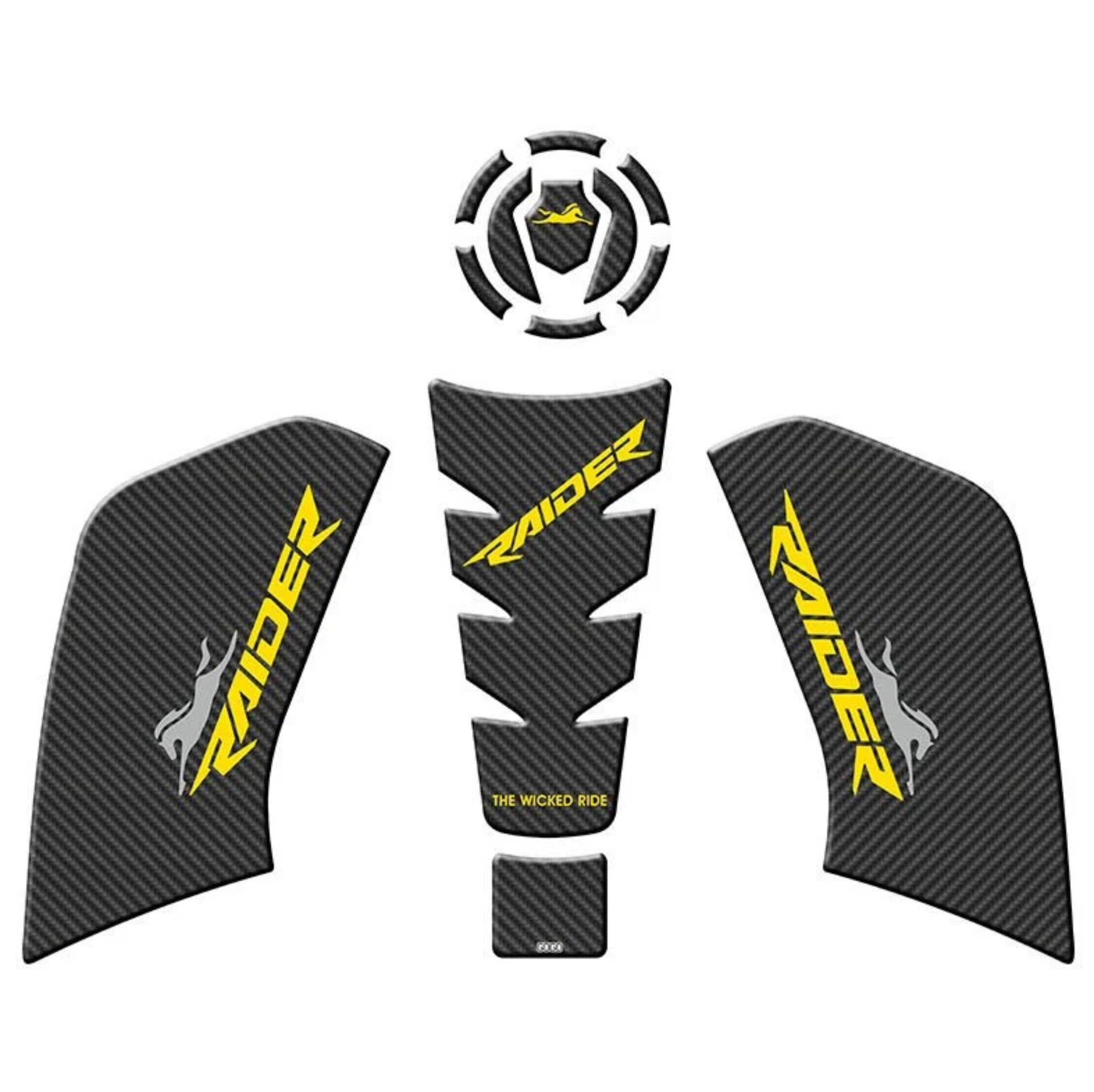 TVS RAIDER 125 2023 - 2024 UYUMLU TANK PAD SET 003 resmi