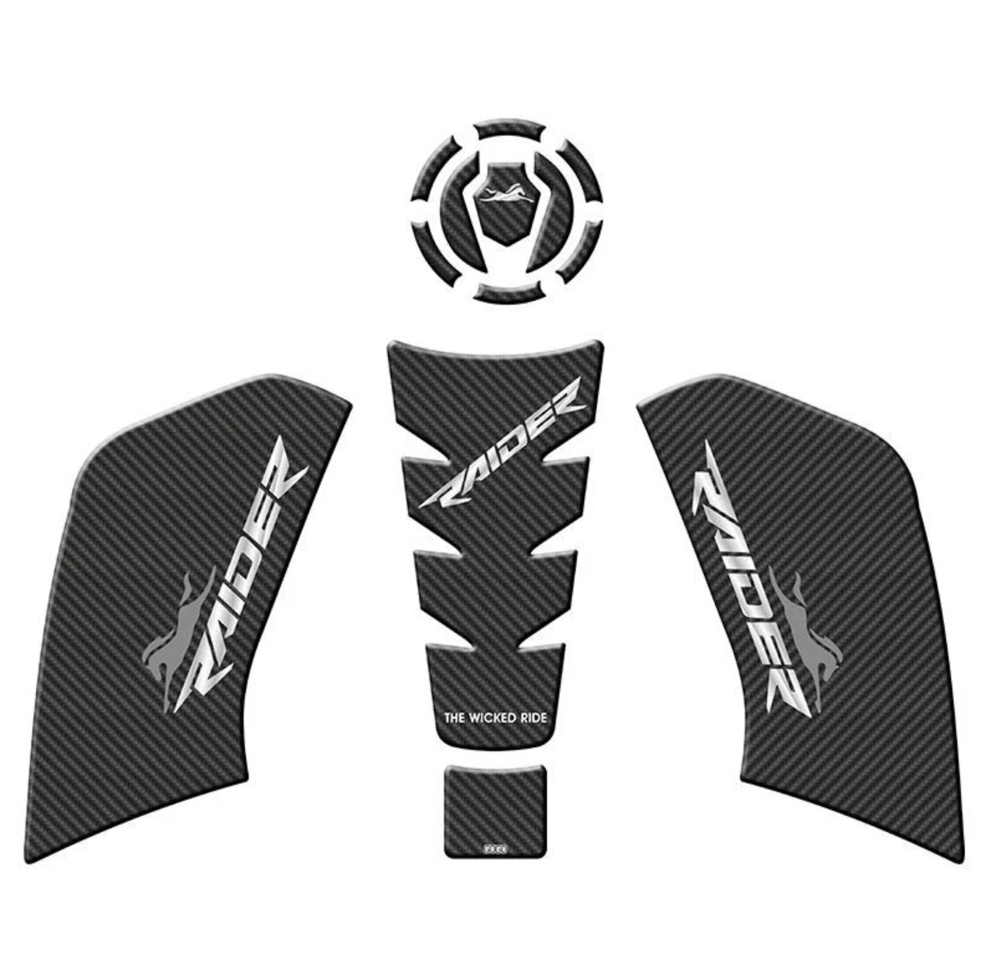 TVS RAIDER 125 2023 - 2024 UYUMLU TANK PAD SET 001 resmi