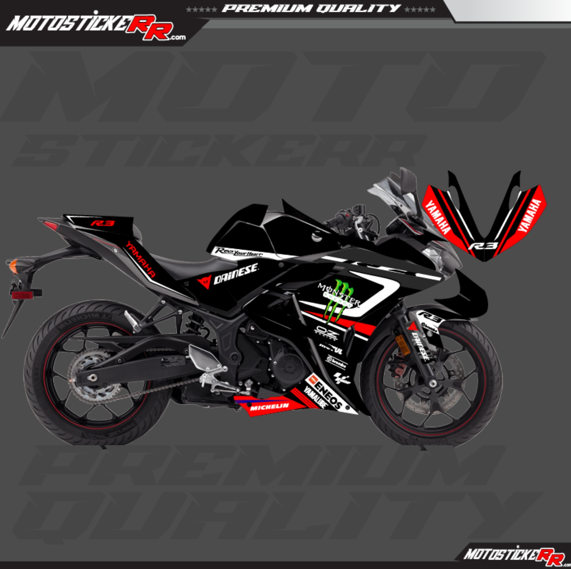 R25 STİCKER SET (2014-2018) resmi