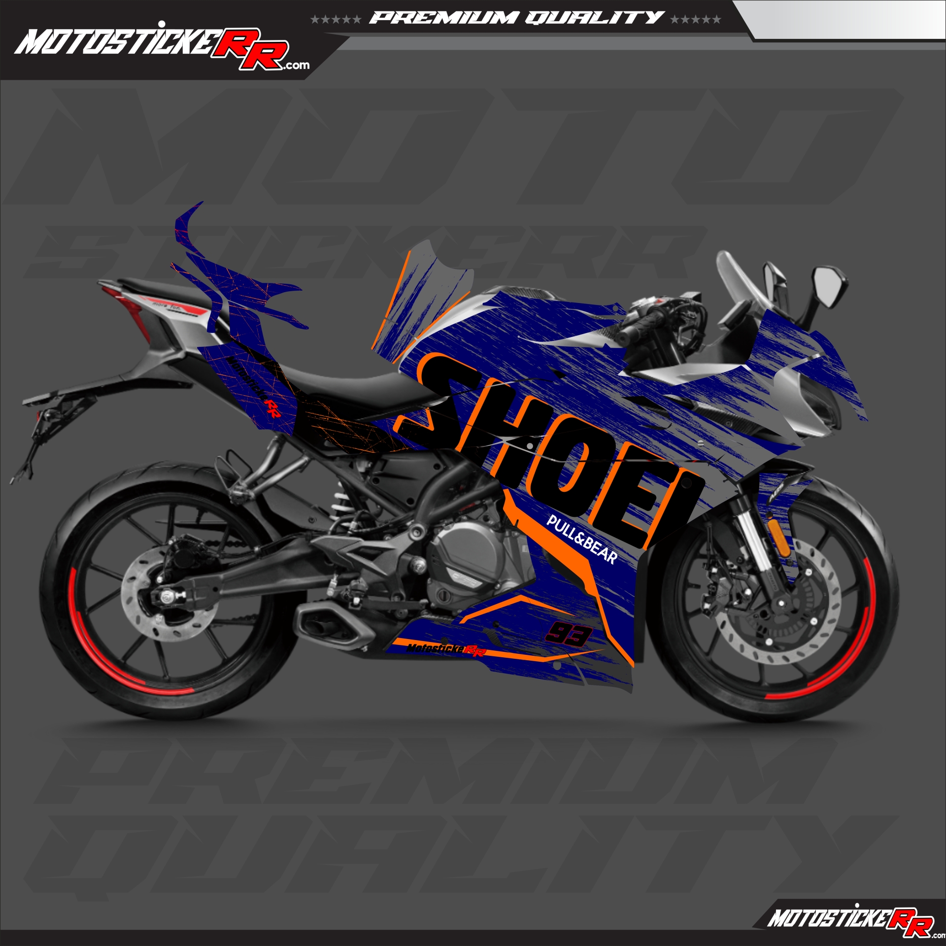 CF MOTO 250SR STİCKER SET resmi