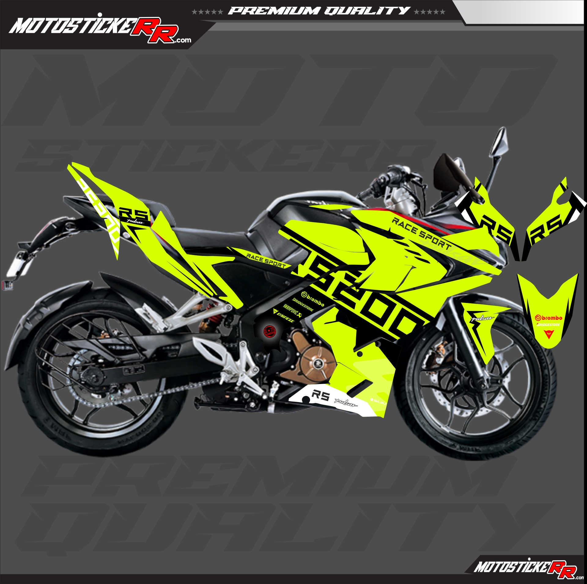 RS 200 STİCKER SET resmi