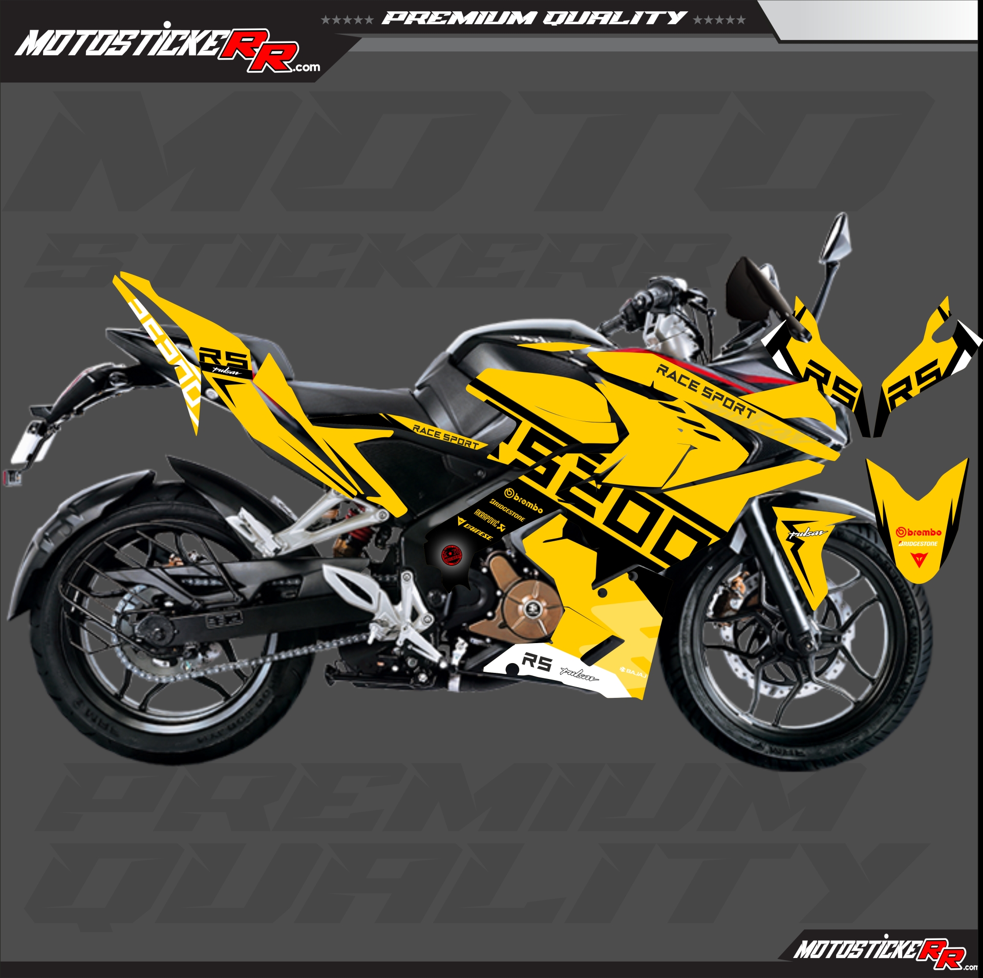 RS 200 STİCKER SET resmi