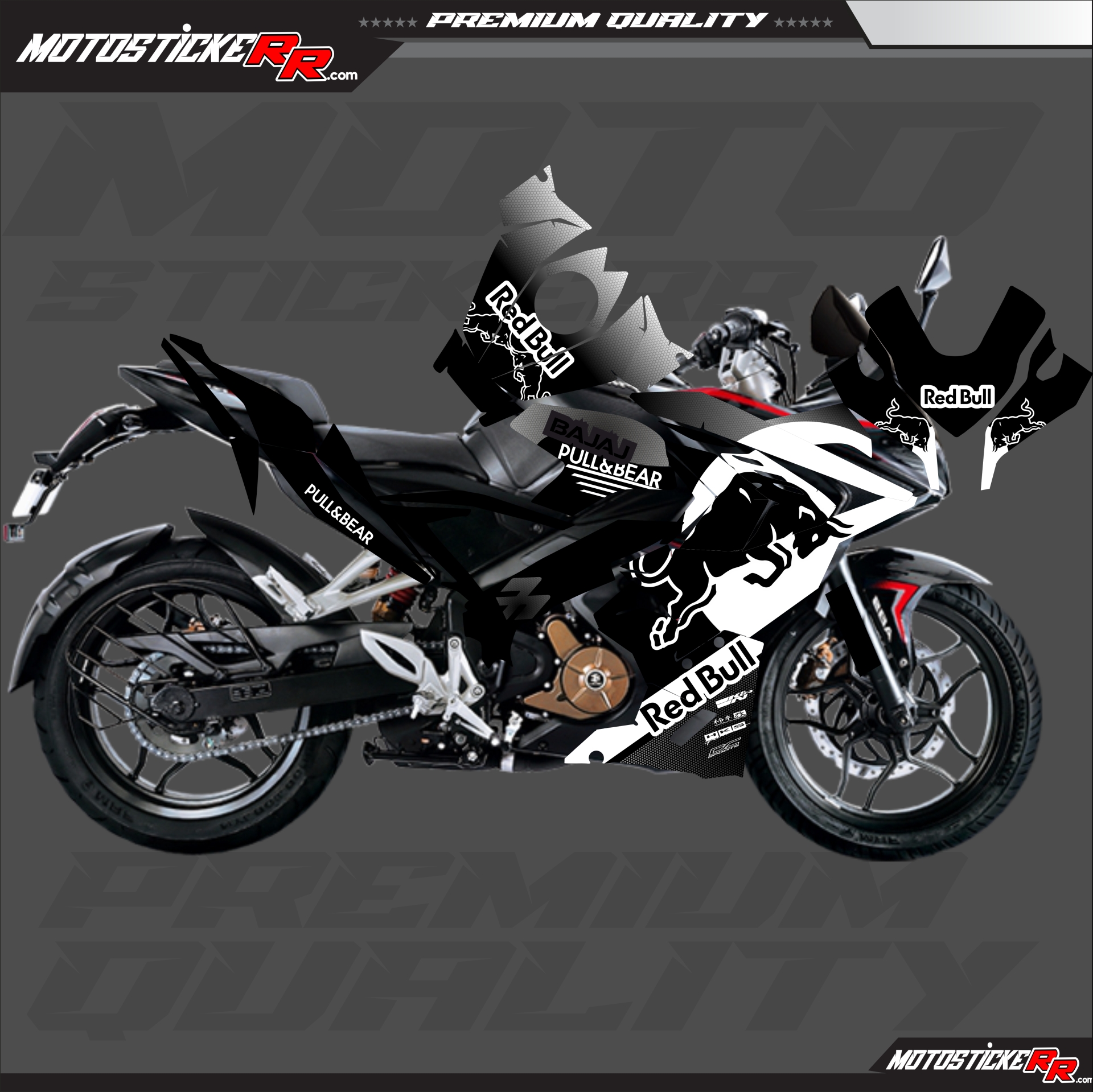 RS 200 STİCKER SET resmi