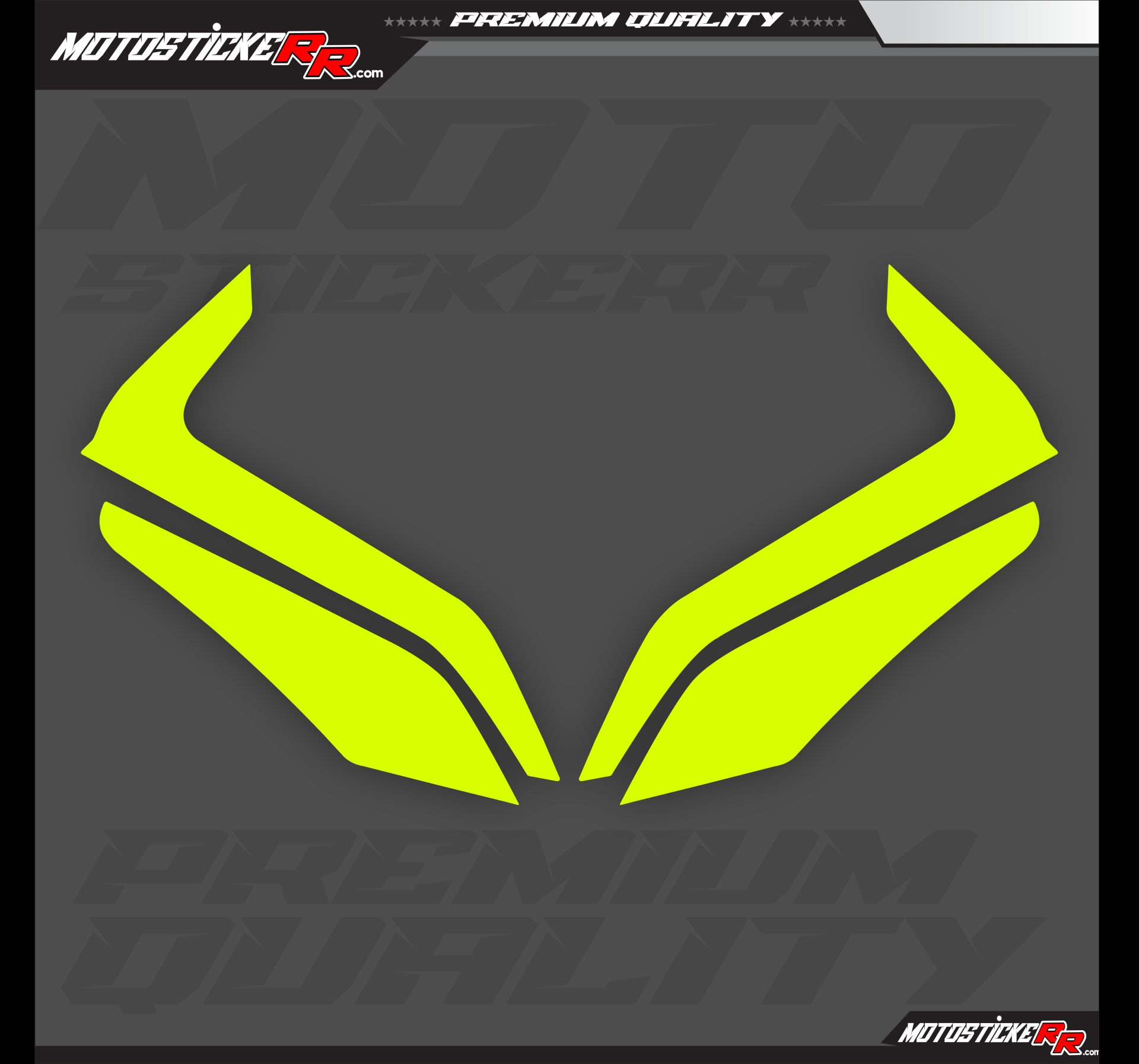 450SR TRANSPARAN GÜNDÜZ LED+ FAR STİCKERİ resmi