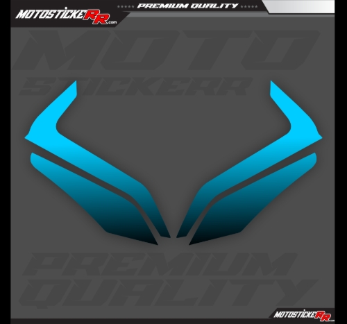 450SR TRANSPARAN GÜNDÜZ LED+ FAR STİCKERİ resmi