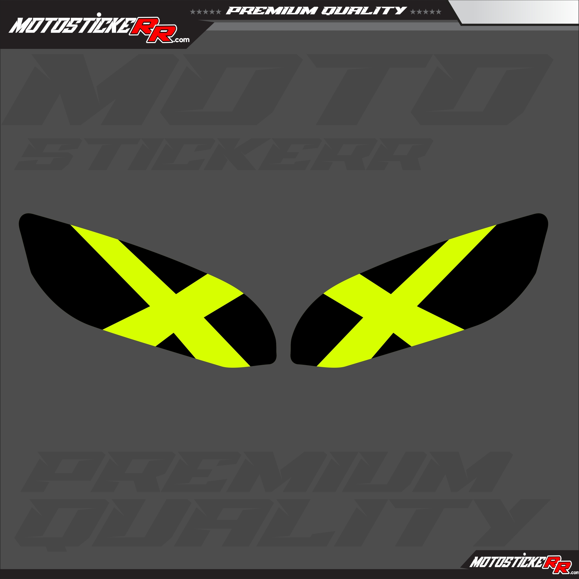 YAMAHA R25 FAR STİCKERİ (2020-24) resmi