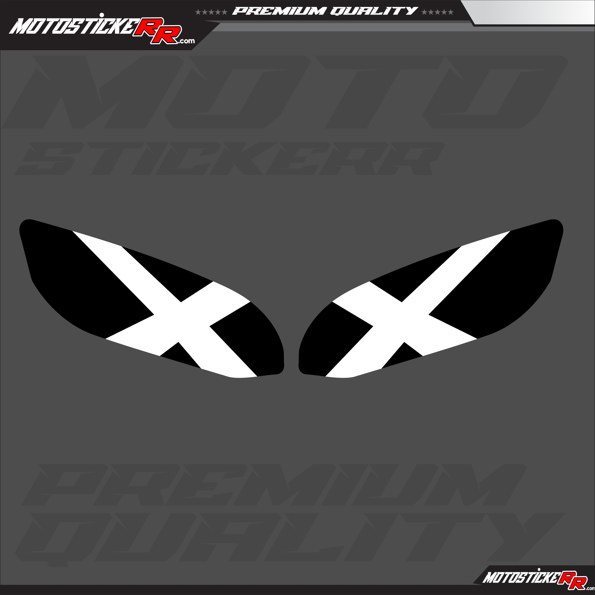 YAMAHA R25 FAR STİCKERİ (2020-24) resmi