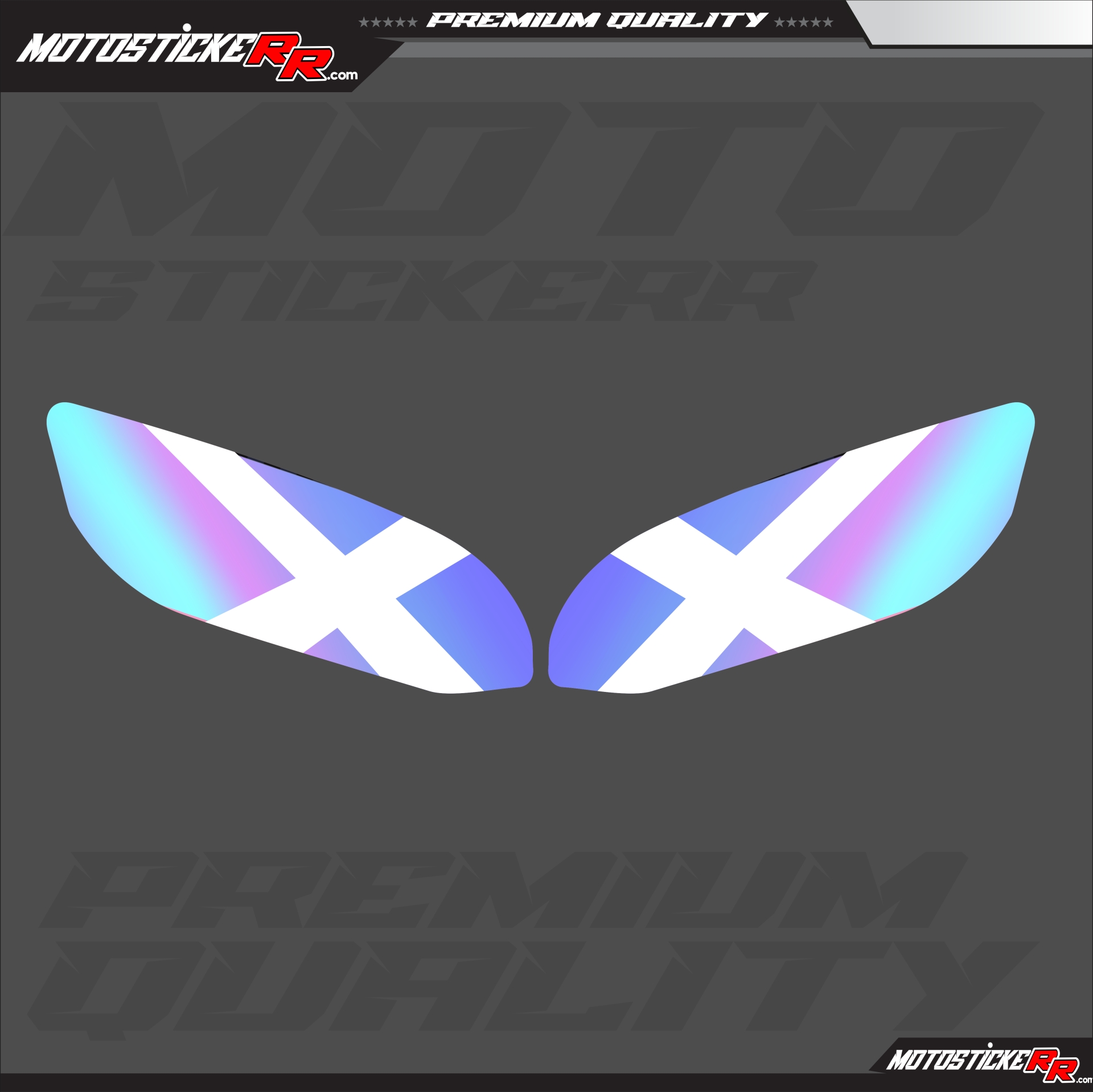 YAMAHA R25 FAR STİCKERİ (2020-24) resmi