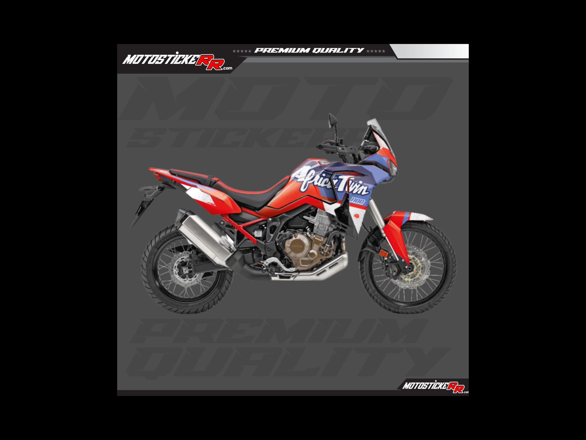 AFRİCA TWİN STİCKER SET resmi