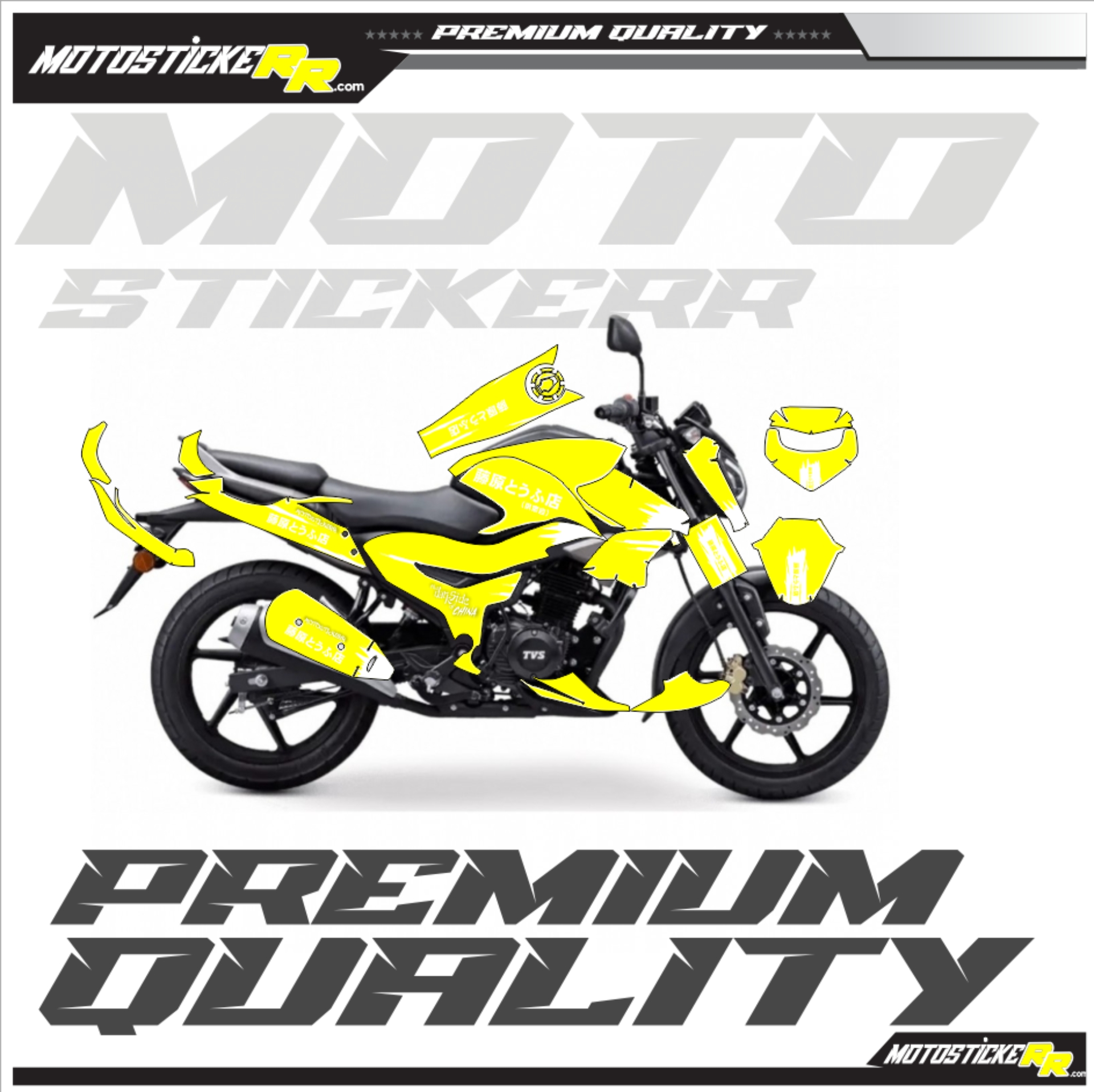 TVS RAİDER STİCKER SET resmi