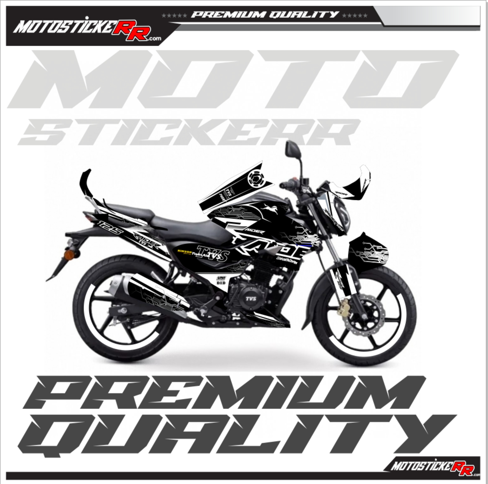 TVS RAİDER STİCKER SET resmi