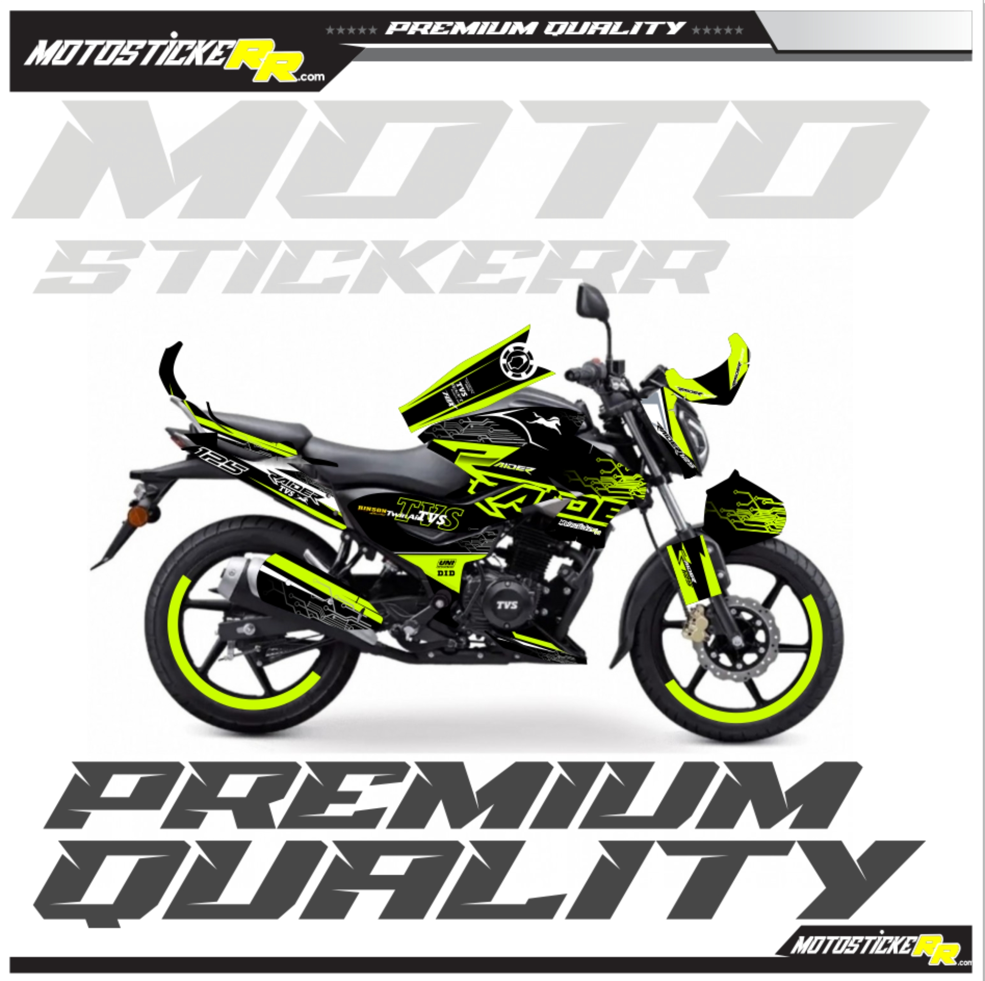 TVS RAİDER STİCKER SET resmi