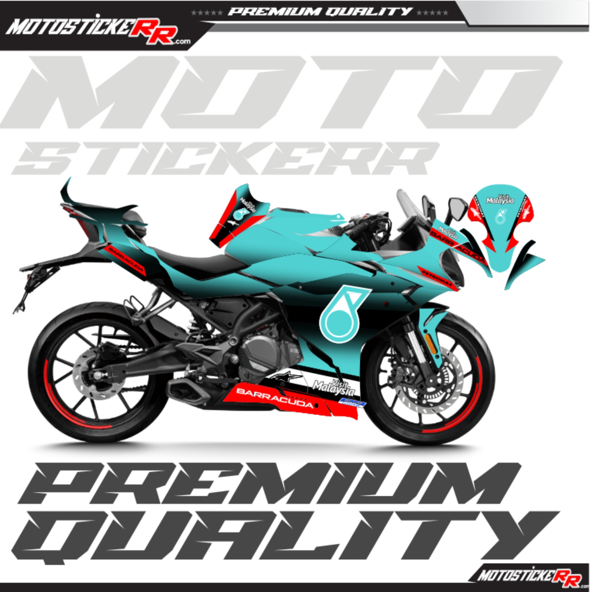 CF MOTO 250SR STİCKER SET resmi
