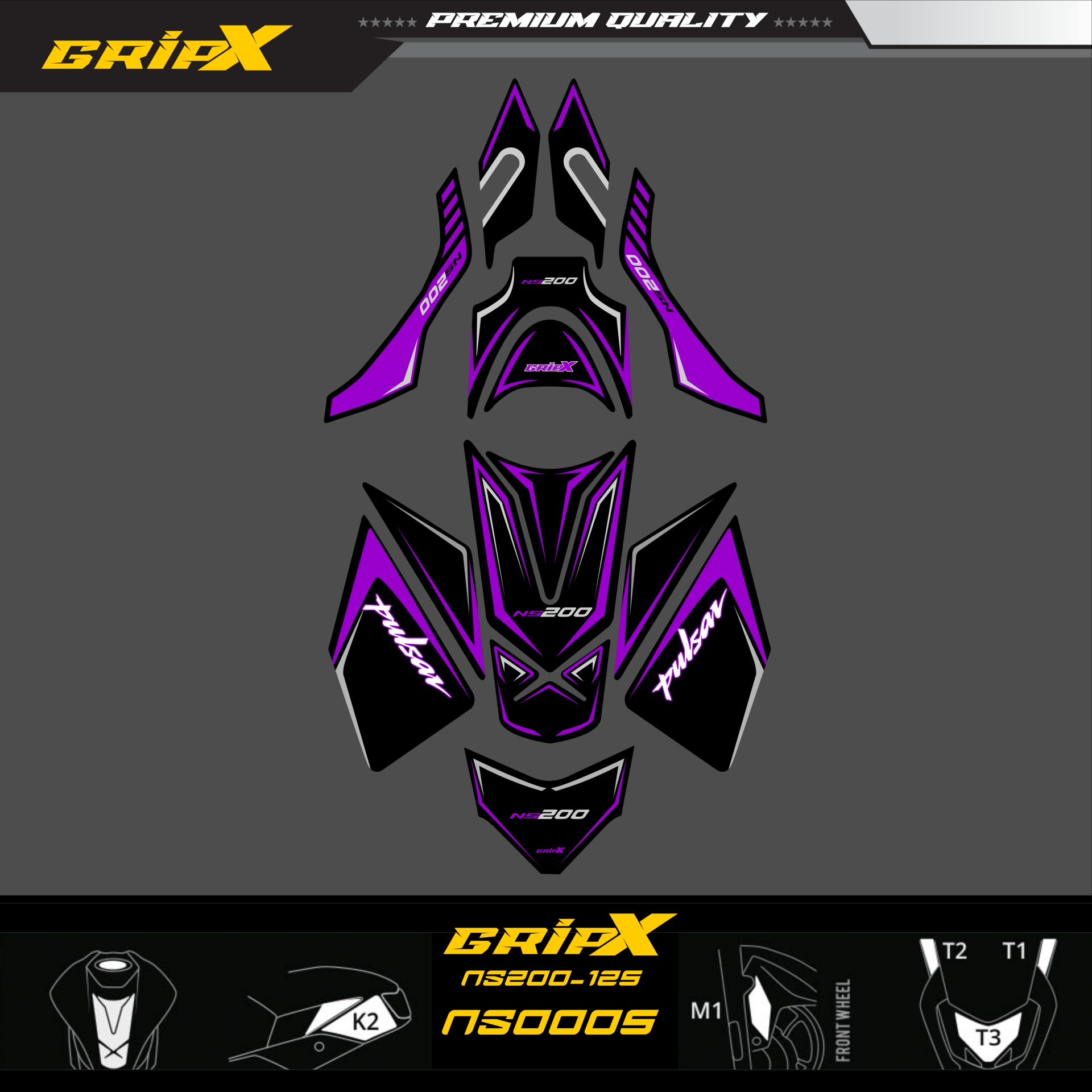 NS200 TANKPAD SET resmi