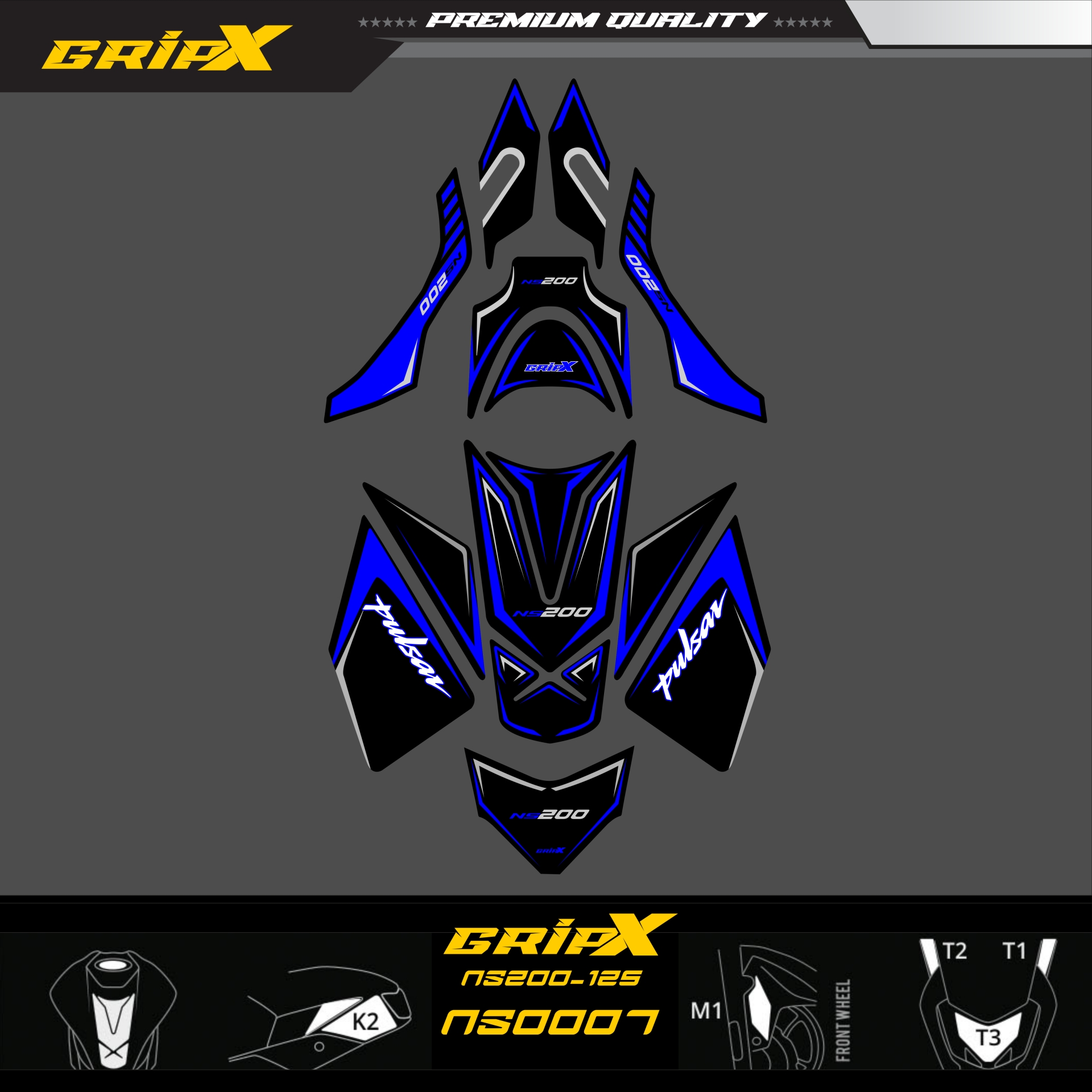 NS200 TANKPAD SET resmi