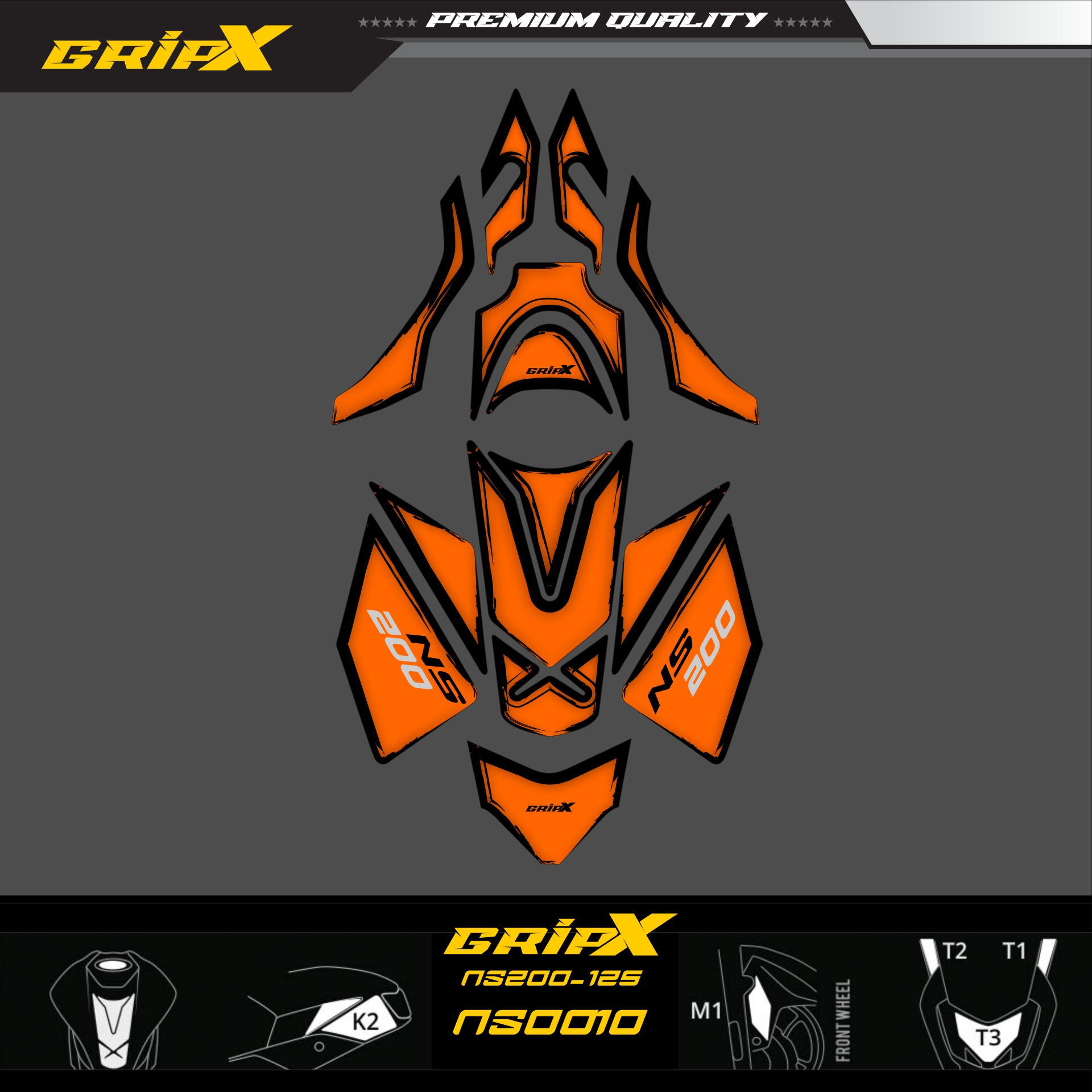 NS200 TANKPAD SET resmi