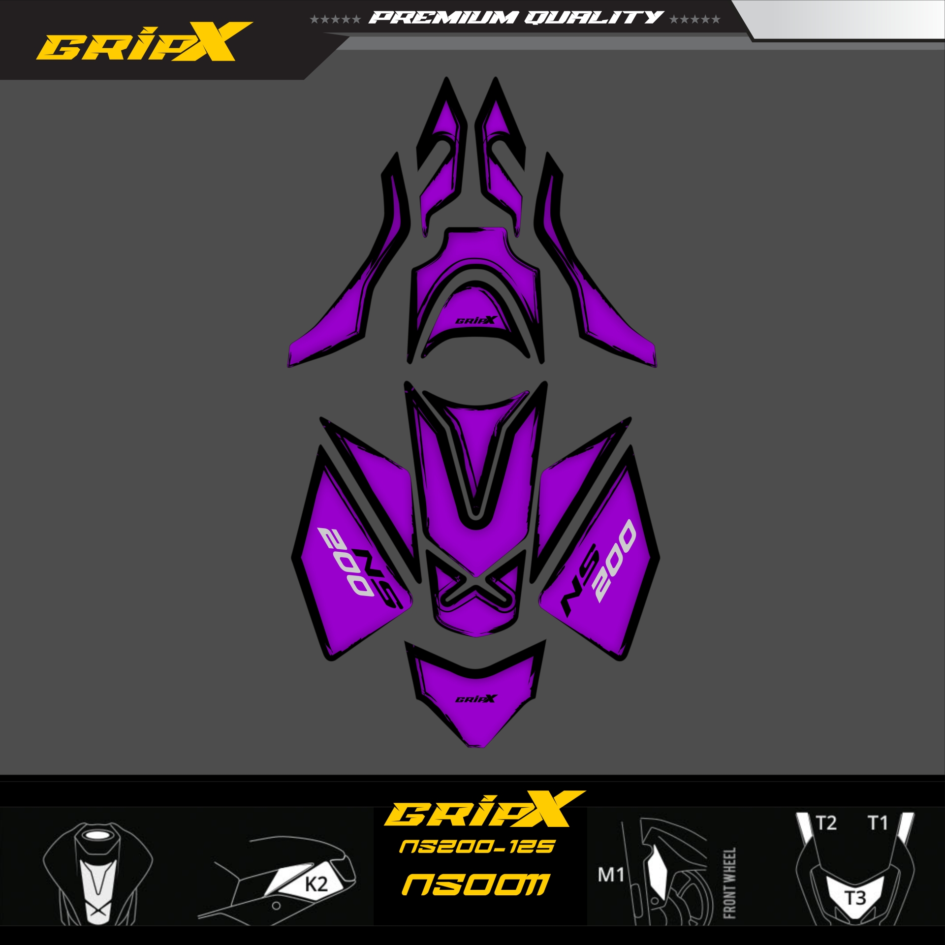 NS200 TANKPAD SET resmi