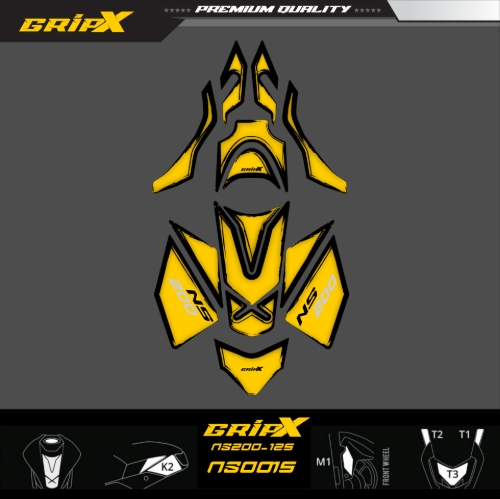 NS200 TANKPAD SET resmi