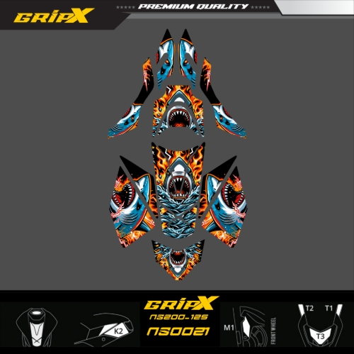 NS200 TANKPAD SET resmi