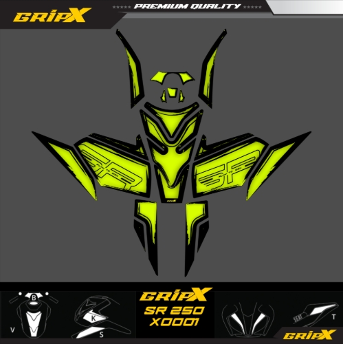 SR250 TANKPAD SET resmi