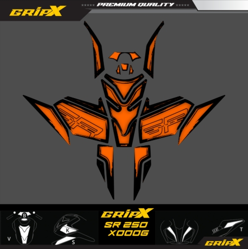 SR250 TANKPAD SET resmi