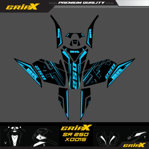 SR250 TANKPAD SET resmi