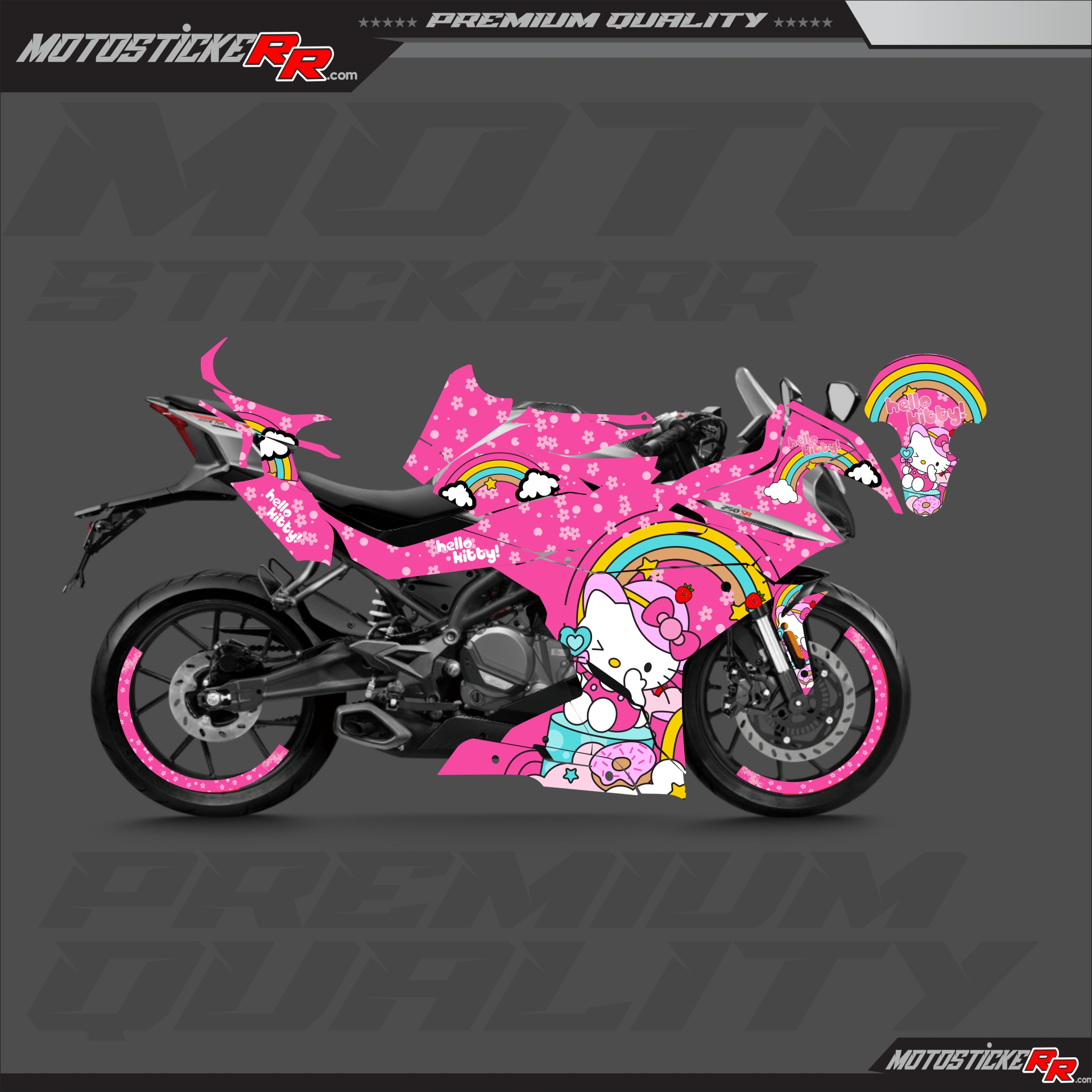 CF MOTO 250SR STİCKER SET resmi