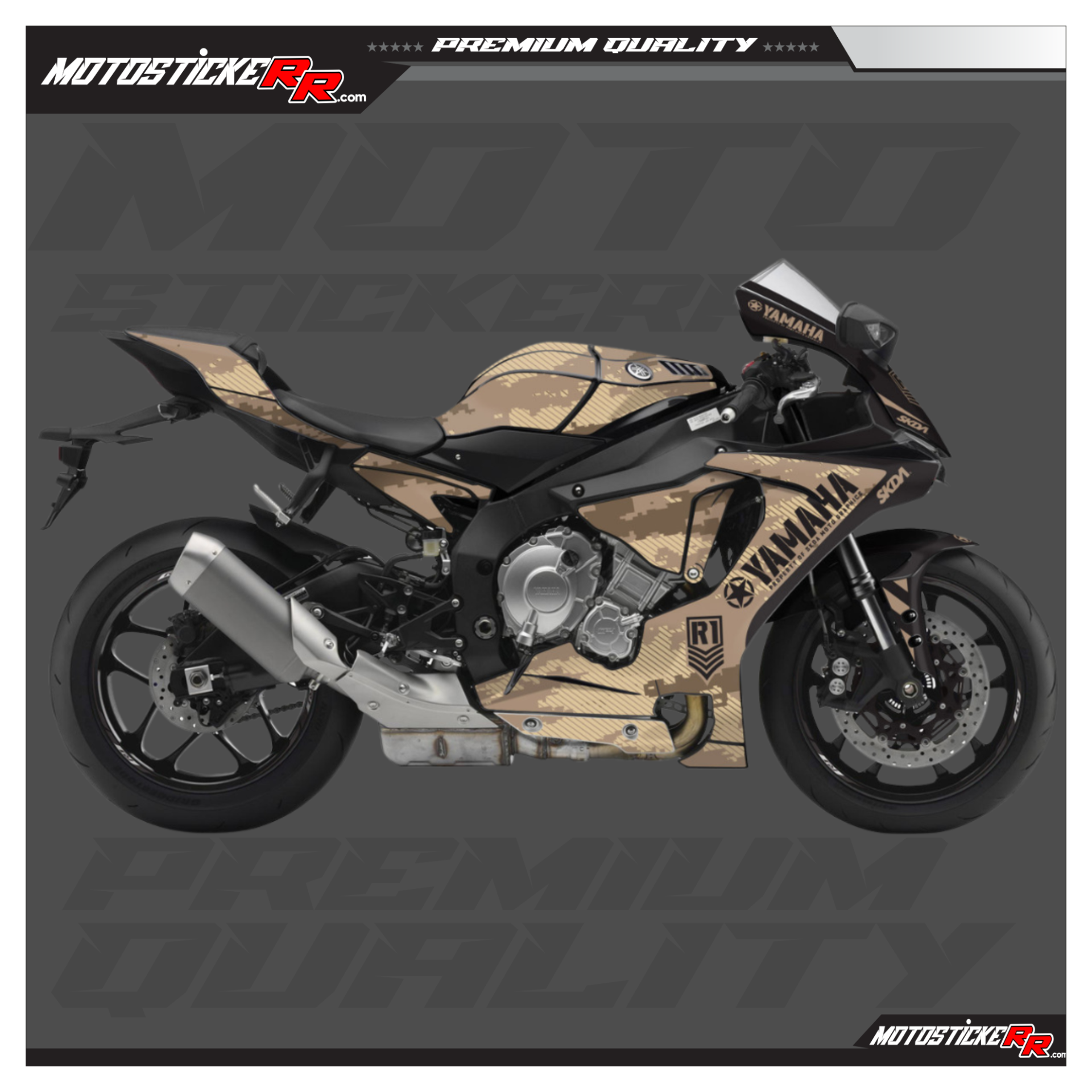YAMAHA R1 STİCKER SET resmi