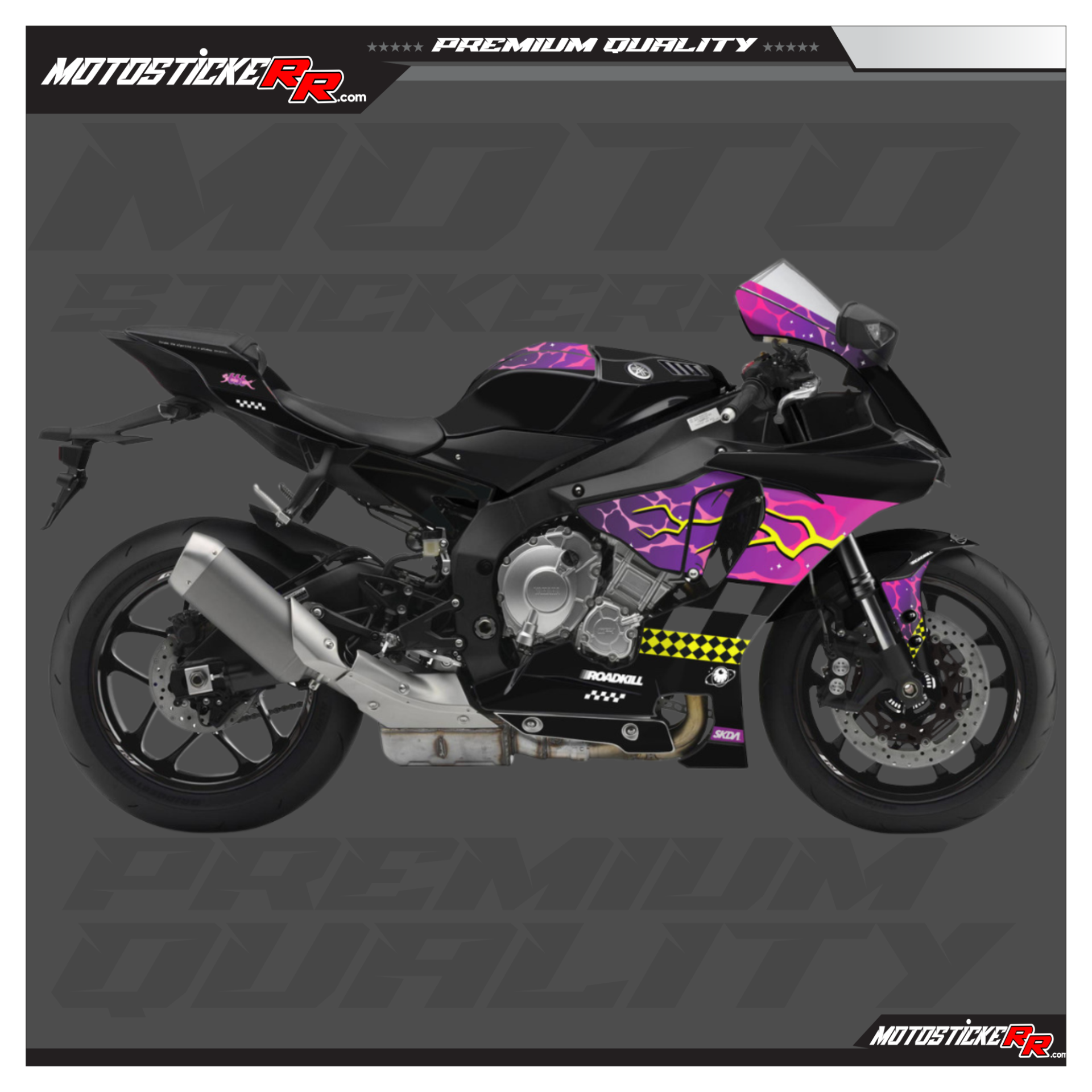 YAMAHA R1 STİCKER SET resmi